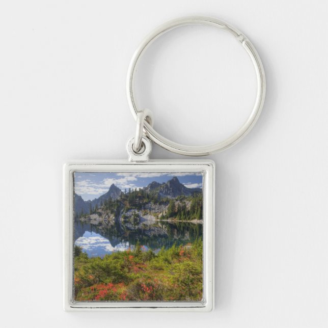 WA, Alpine Lakes Wilderness, Gem Lake, with Key Ring (Front)