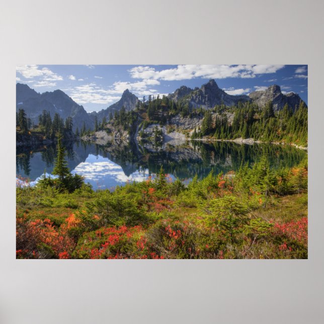 WA, Alpine Lakes Wilderness, Gem Lake, with Poster (Front)