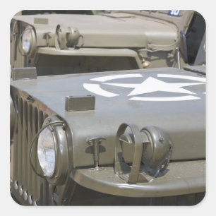 WA, Arlington, Arlington Fly-in, World War II 4 Square Sticker