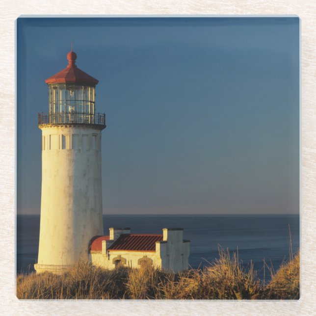 WA, Cape Disappointment State Park, North Head Glass Coaster (Front)