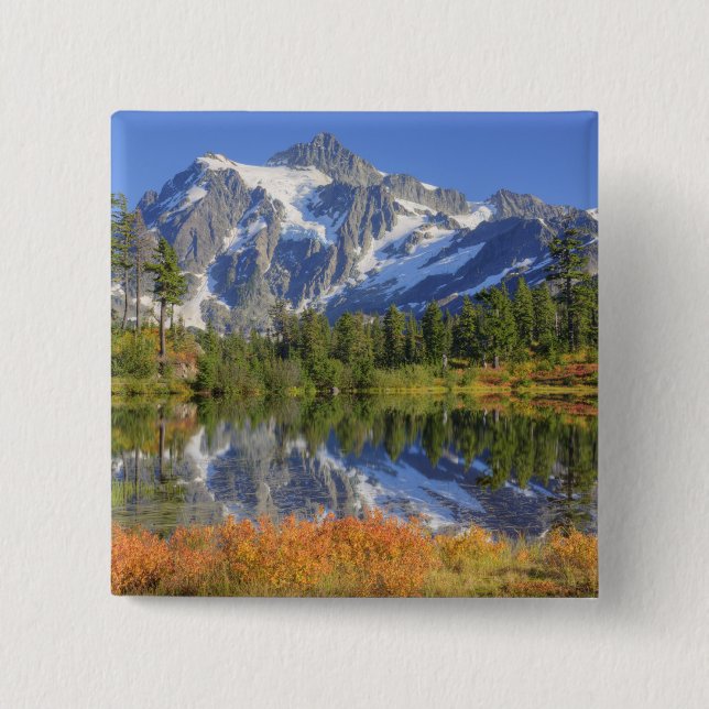 WA, Heather Meadows Recreation Area, Mt. 15 Cm Square Badge (Front)