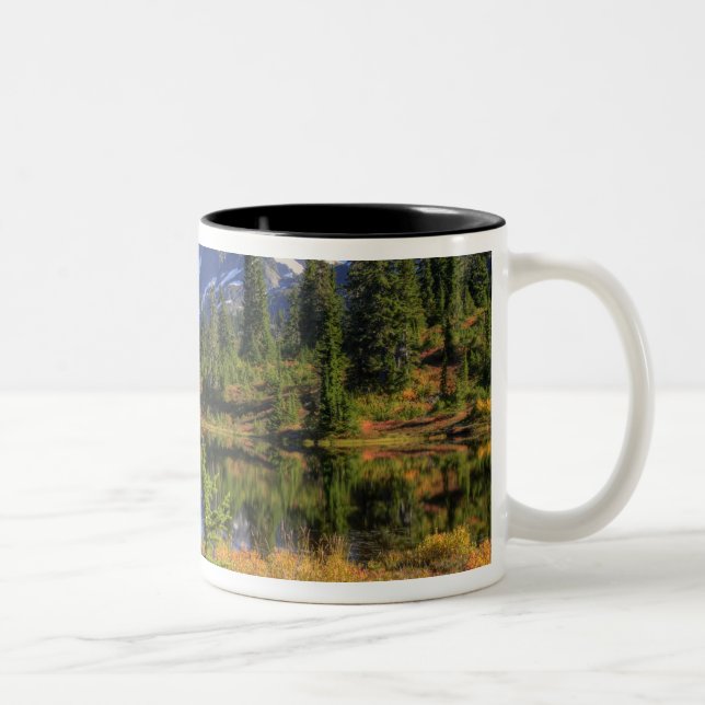 WA, Heather Meadows Recreation Area, Mt. 2 Two-Tone Coffee Mug (Right)