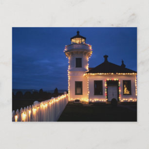 WA, Mukilteo, Mukilteo Lighthouse, established 2 Postcard