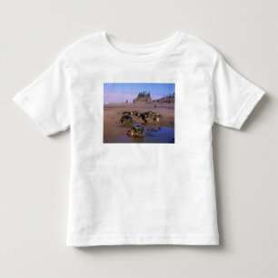 WA, Olympic NP, Second Beach with tidepools and Toddler T-Shirt