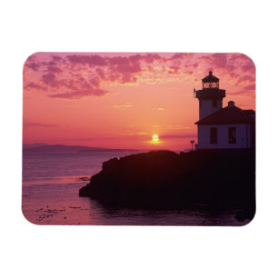 WA, San Juan Island, Lime Kiln Lighthouse, 1919, Magnet