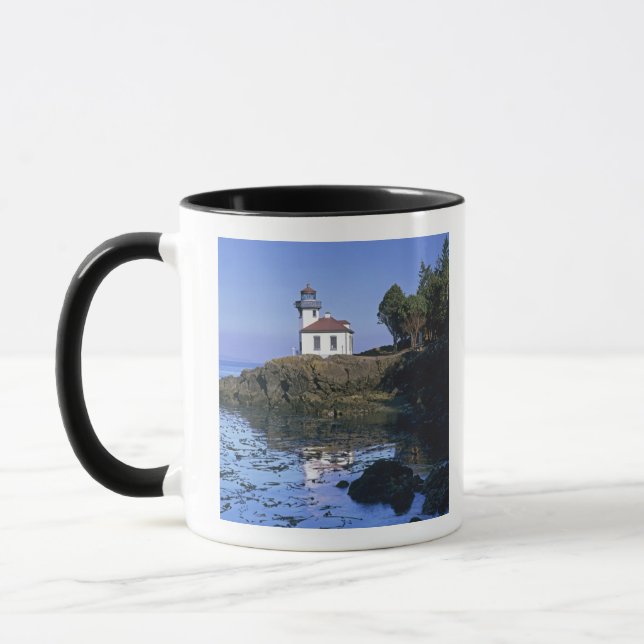 WA, San Juan Island, Lime Kiln lighthouse Mug (Left)