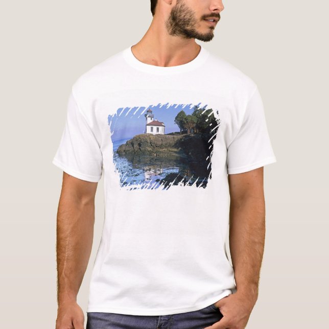 WA, San Juan Island, Lime Kiln lighthouse T-Shirt (Front)