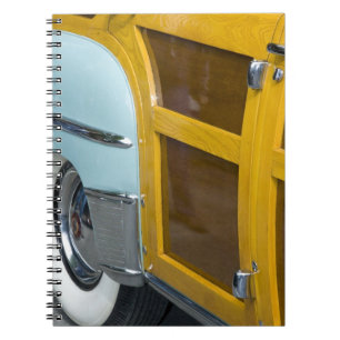 WA, Seattle, classic American automobile. 2 Spiral Notebook