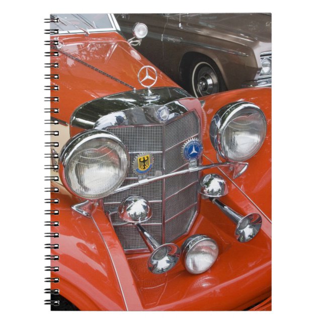 WA, Seattle, classic German automobile. Spiral Notebook (Front)