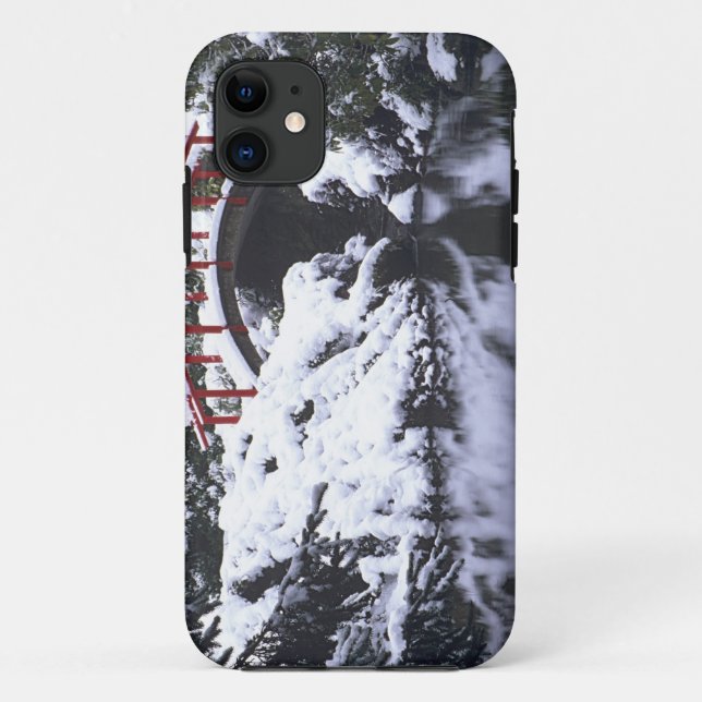 WA, Seattle, Moon bridge and pond after winter 2 Case-Mate iPhone Case (Back)