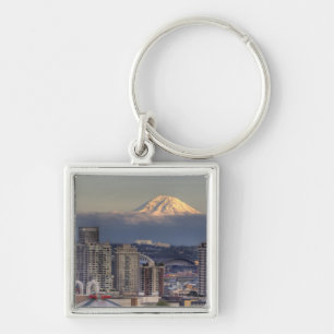 WA, Seattle, Mount Rainier from Kerry Park Key Ring