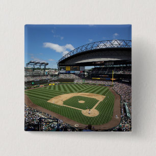 WA, Seattle, Safeco Field, Mariners baseball 15 Cm Square Badge