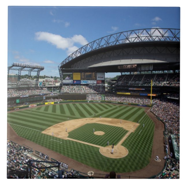 WA, Seattle, Safeco Field, Mariners baseball Tile (Front)