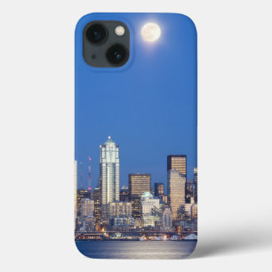 WA, Seattle, Seattle skyline and Elliott Bay 3 iPhone 13 Case
