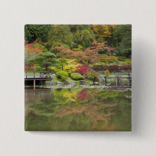 WA, Seattle, Washington Park Arboretum, 3 15 Cm Square Badge