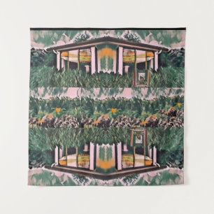  Wa-Wo Wave NFT Art - REFLECTIONS ON MY WINDOW 32  Tapestry