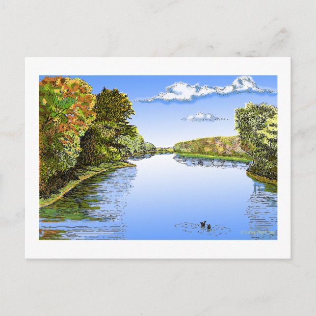 Wabash River Postcard (Front)