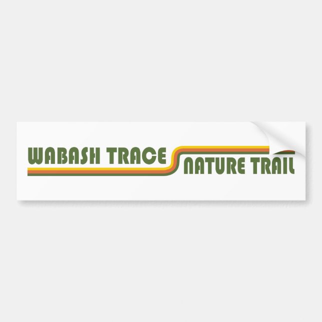 Wabash Trace Nature Trail Iowa Bumper Sticker (Front)