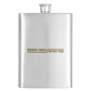 Wabash Trace Nature Trail Iowa Hip Flask