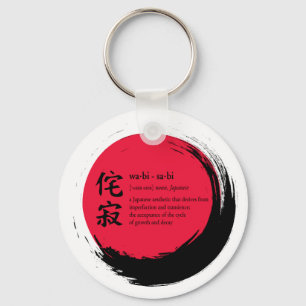 Wabi-Sabi definition within incomplete enso ring Key Ring