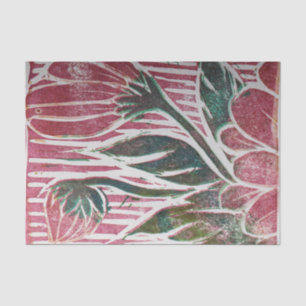 Wabi Sabi Flower Stamp Floral Spring Nature Tissue Paper