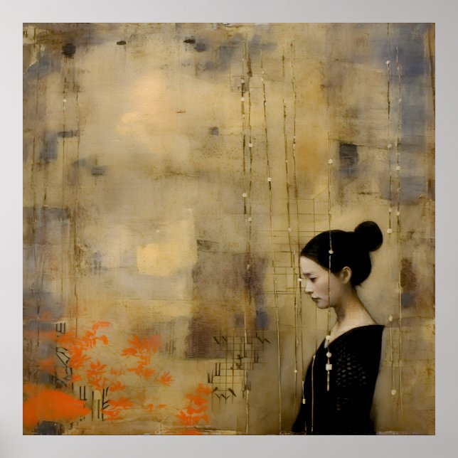 Wabi Sabi Japanese Style Art Poster (Front)