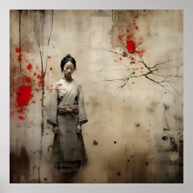 Wabi Sabi Japanese Style Art Poster (Front)