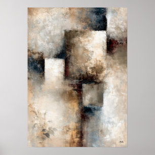 Wabi-Sabi Weathered Harmony Modern Japanese Poster