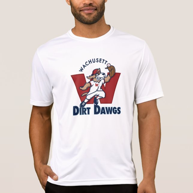 Wachusett Dirt Dawgs Collegiate Baseball Team Logo T-Shirt (Front)