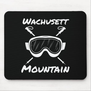 Wachusett mountain massachusetts skier skiing skis mouse pad