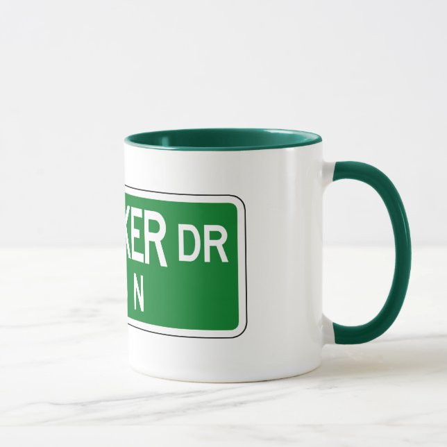 Wacker Drive, Chicago, IL Street Sign Mug (Right)