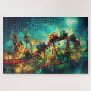 Wackey Roller Coaster Jigsaw Puzzle