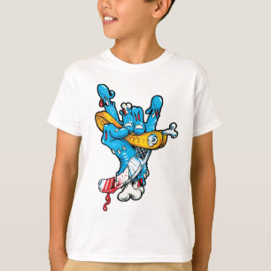 Wacky Blue Monster Skateboard Tee