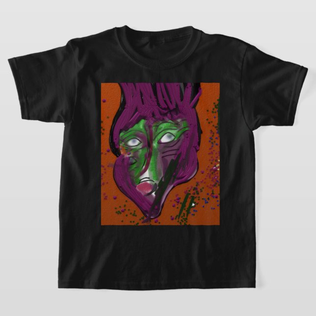 Wacky Cartoon  T-Shirt (Laydown)