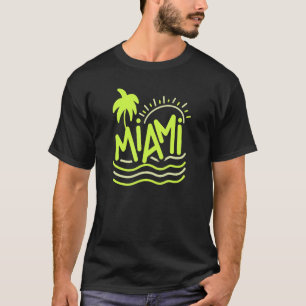 Wacky Miami Sun Sand Beaches And Palm Trees T-Shirt