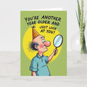 Wacky Old Man Birthday Card