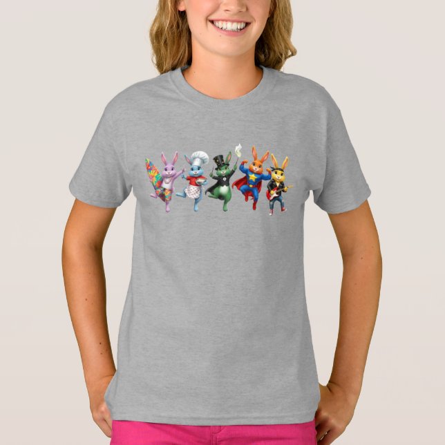 Wacky Rabbits Surfer T-Shirt (Front)