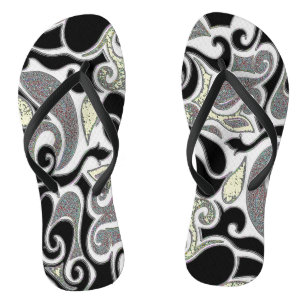 Wacky Retro Swirl Jandals