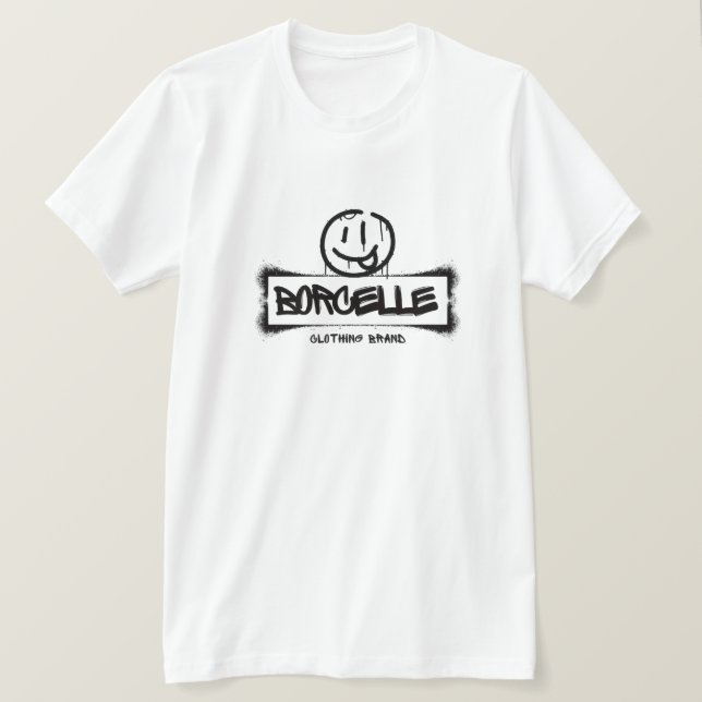 Wacky Smiling Face Graphic Men's T-Shirt (Design Front)