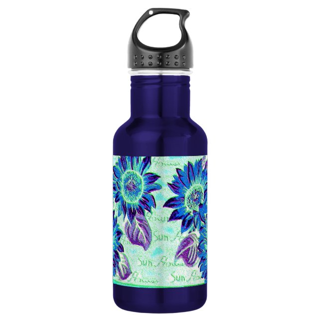 Wacky Sunflowers 532 Ml Water Bottle (Front)