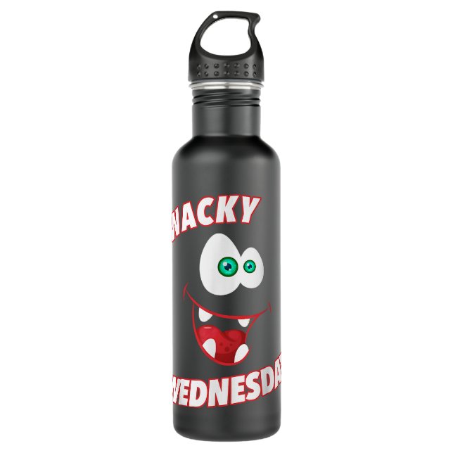WACKY WEDNESDAY . Clothes for mismatch day T-Shirt 710 Ml Water Bottle (Front)