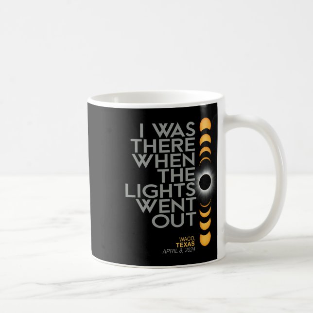 Waco 2024 Total Solar Eclipse Totality  Coffee Mug (Right)