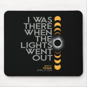Waco 2024 Total Solar Eclipse Totality Mouse Pad