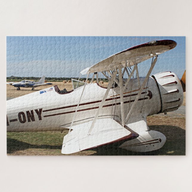 Waco biplane aircraft jigsaw puzzle (Horizontal)