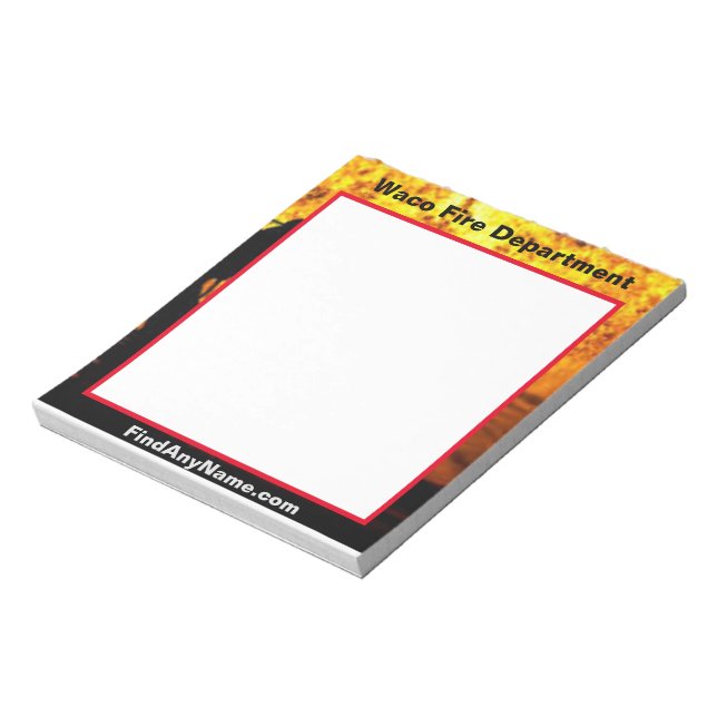 Waco Fire Department notepad (Rotated)