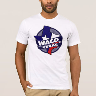 Waco Texas flag burst tshirt