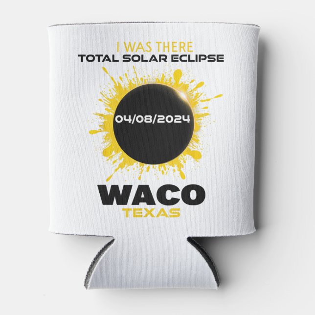 Waco Texas Total Solar Eclipse 2024  Can Cooler (Front)