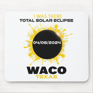 Waco Texas Total Solar Eclipse 2024 Mouse Pad