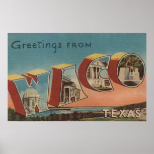 Waco, TexasLarge Letter ScenesWaco, TX Poster