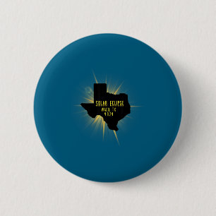 Waco Tx Solar Eclipse Total Design 6 Cm Round Badge